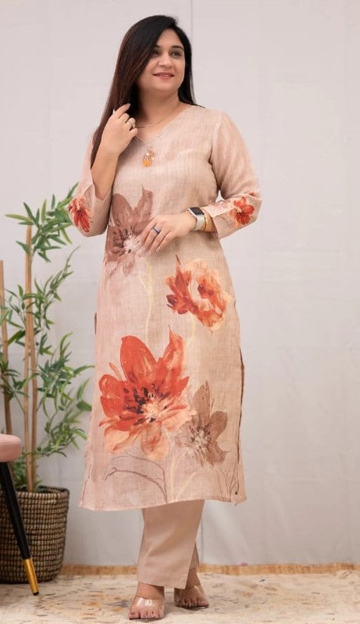 Chanderi cotton suit